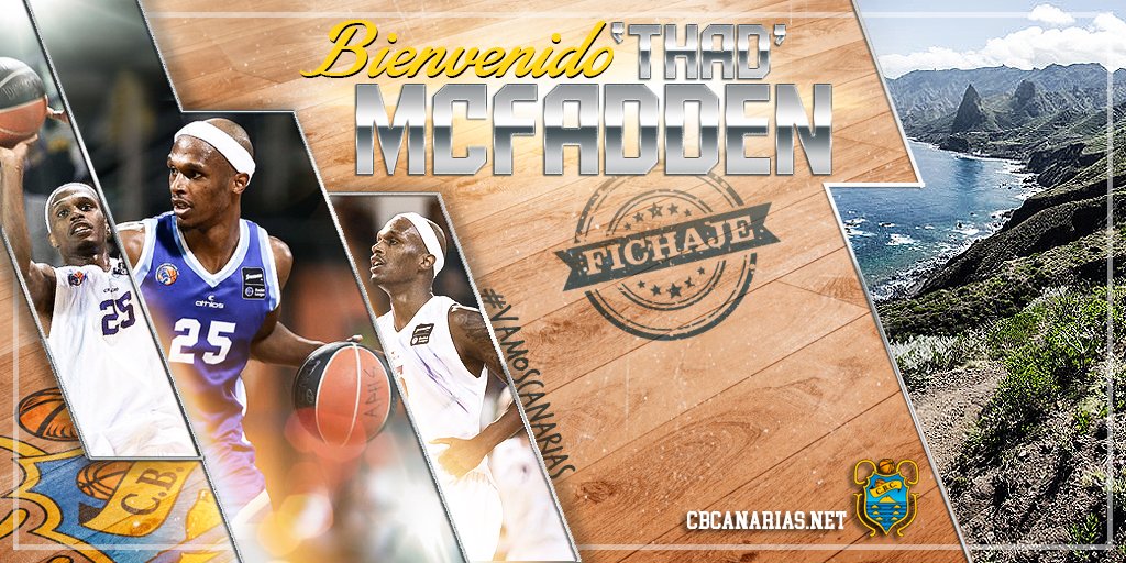 Iberostar Tenerife tiene nuevo combo-guard anotador: llega Thad Mcfadden.