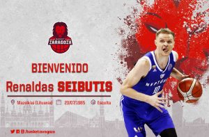 Más experiencia para Basket Zaragoza: llega Renaldas Seibutis