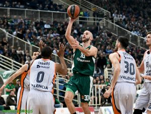 Calathes lidera la victoria de Panathinaikos ante Valencia Basket (75-56)