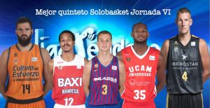 Mejor quinteto Solobasket Jornada VI Liga Endesa 18/19