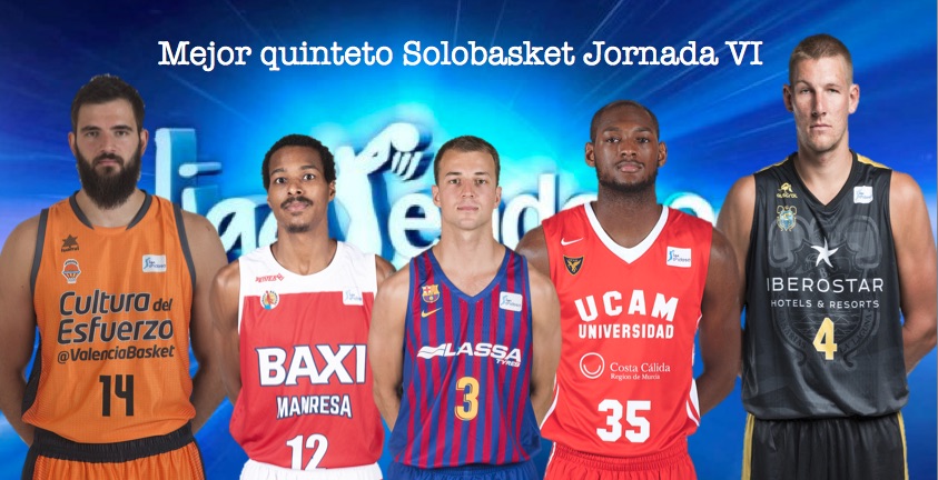 Mejor quinteto Solobasket Jornada VI Liga Endesa 18/19