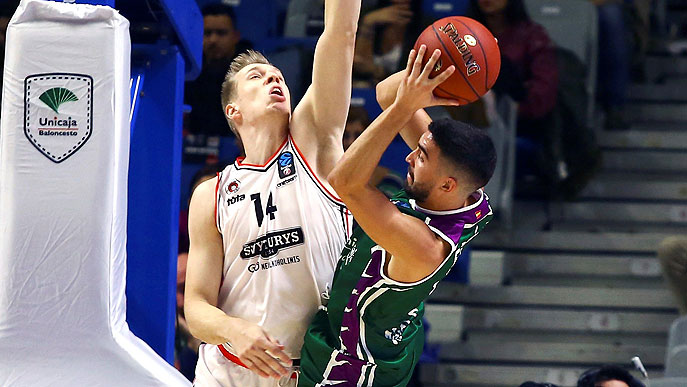 Unicaja destroza al Rytas Vilnius en la segunda parte (95-76)