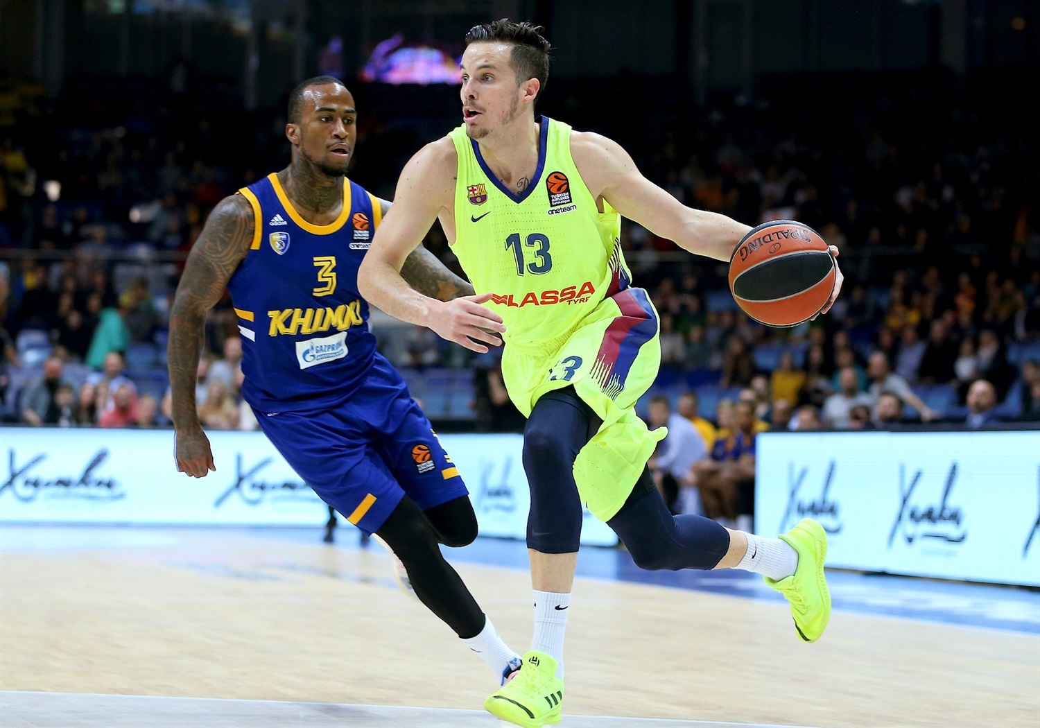El Barça Lassa supera a Shved y gana en Moscú al Khimki (80-87)