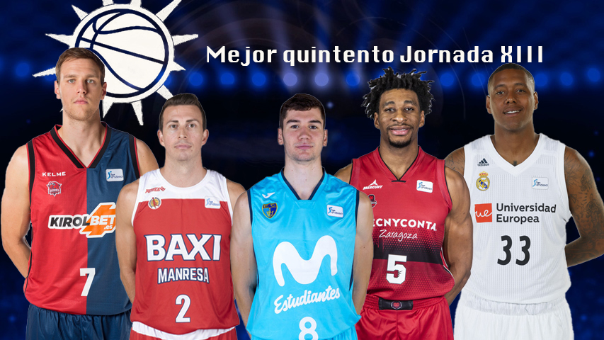 Mejor quinteto Solobasket Jornada XIII Liga Endesa 18/19