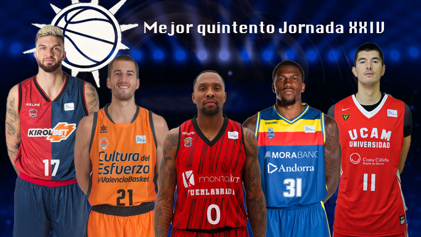 Mejor quinteto Solobasket Jornada XXIV Liga Endesa 18/19