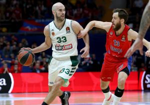 SbEu: Un triple de Calathes de ocho metros a tabla mantiene las opciones de Panathinaikos