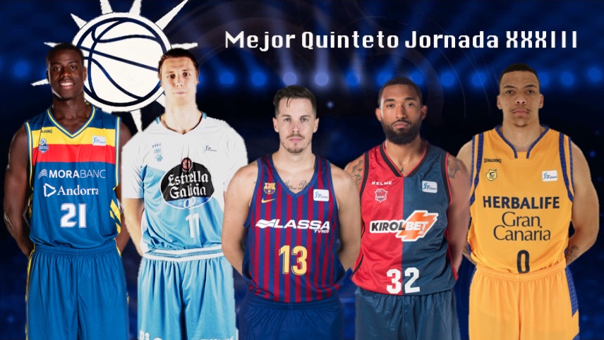 Mejor Quinteto Solobasket Jornada XXXIII Liga Endesa