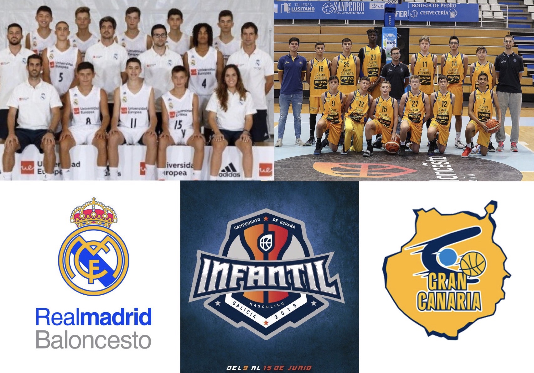 Campeonato de España Infantil M. (1/2): Gran Canaria y Real Madrid a la final