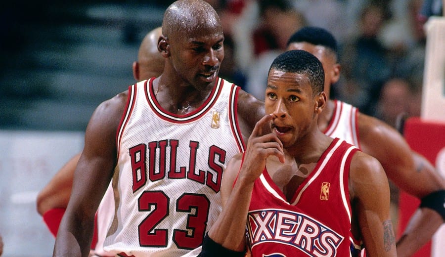 El primer encuentro entre Michael Jordan y Allen Iverson