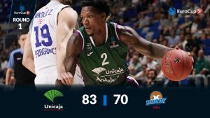 Unicaja se impone con solvencia al dúo dinámico Cobbs-Bamforth (83-70)