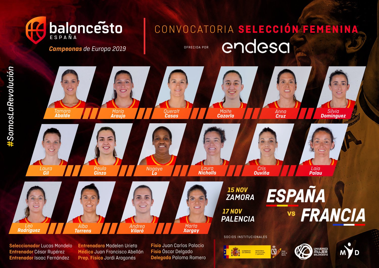 Las campeonas de Europa muestran su primera lista de cara al preolímpico