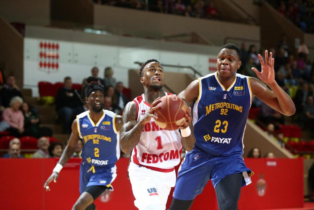 Jeep Élite J13: Monaco barre a Metropolitans 92 y se coloca segundo (98-67)
