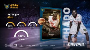 UCAM Murcia oficializa al alero tirador Peter Jok