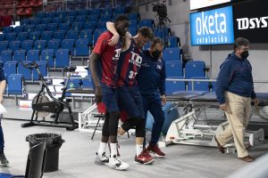 Achille Polonara, lesionado en el tobillo; Tyson Pérez, baja para los próximos 9 meses