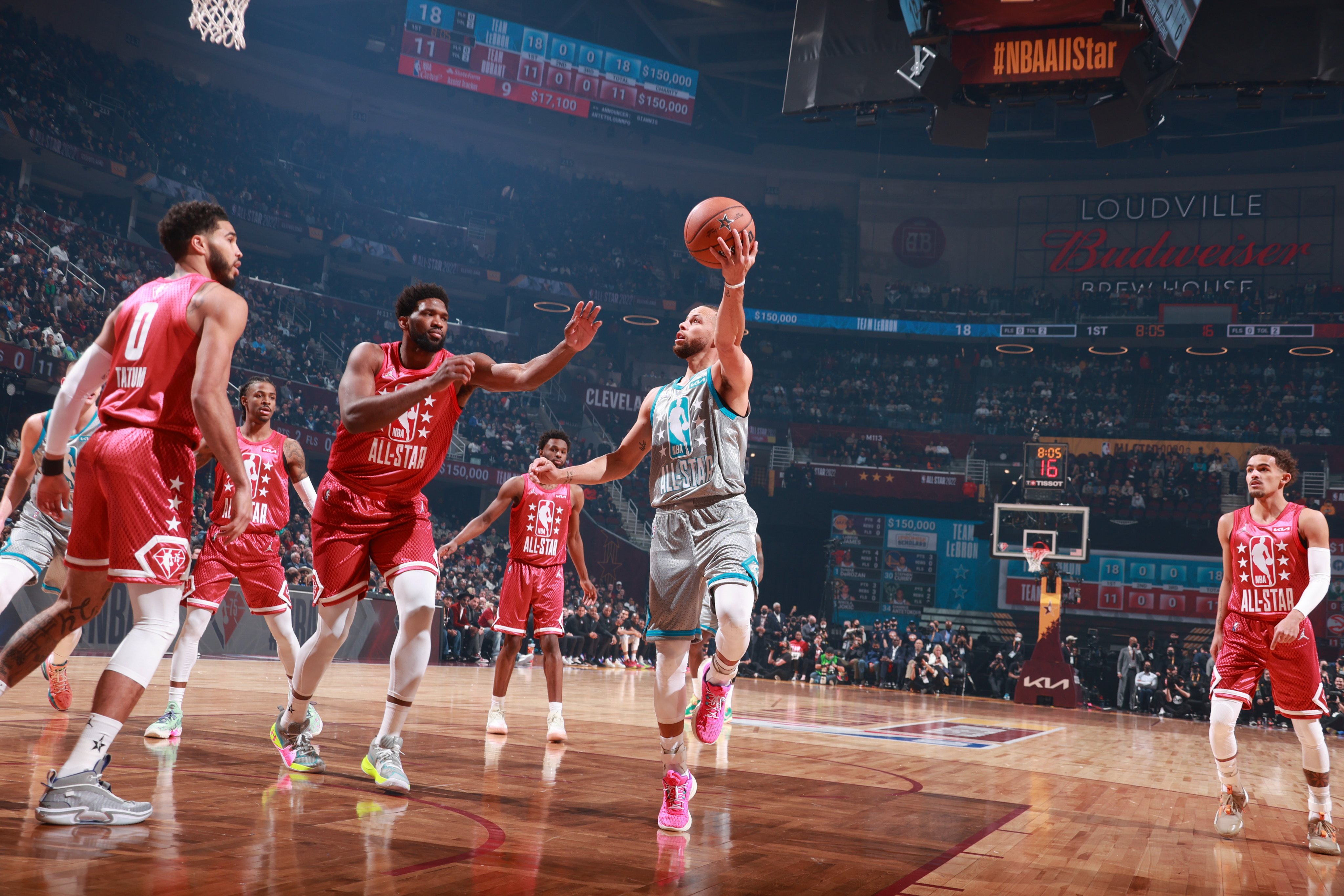 Victoria del Team Lebron James en el All-Star de Cleveland con un Curry estelar