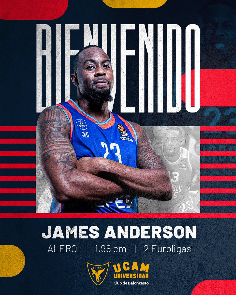 James Anderson, calidad, defensa y físico para UCAM Murcia