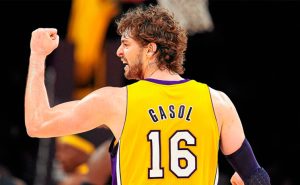 El número 16 de Pau Gasol será retirado por Los Angeles Lakers en marzo