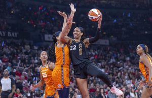 Final WNBA: Aces toma ventaja en una ajustada victoria ante Sun (67-64)