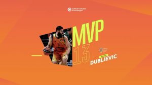 Bojan Dubljevic, MVP de la Jornada 13 en su mejor partido de la temporada