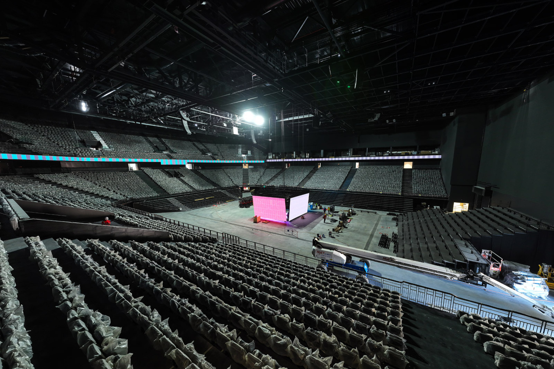 La modernidad llega al pabellón de ASVEL. Todo preparado para su inauguración