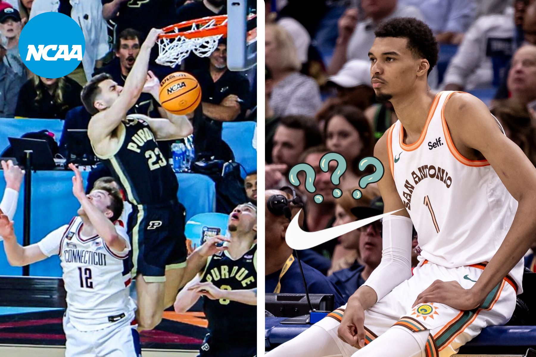 NBA viral: La final NCAA lo ‘eclipsa’ todo y… ¿nuevo logo de Wembanyama?