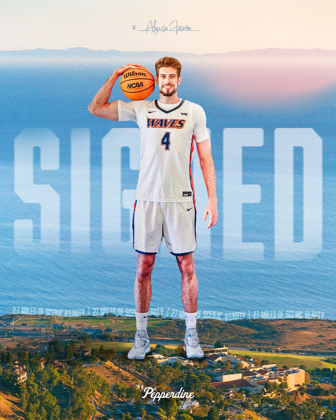 De Baltimore a Malibú: el último viaje de Alonso Faure en NCAA