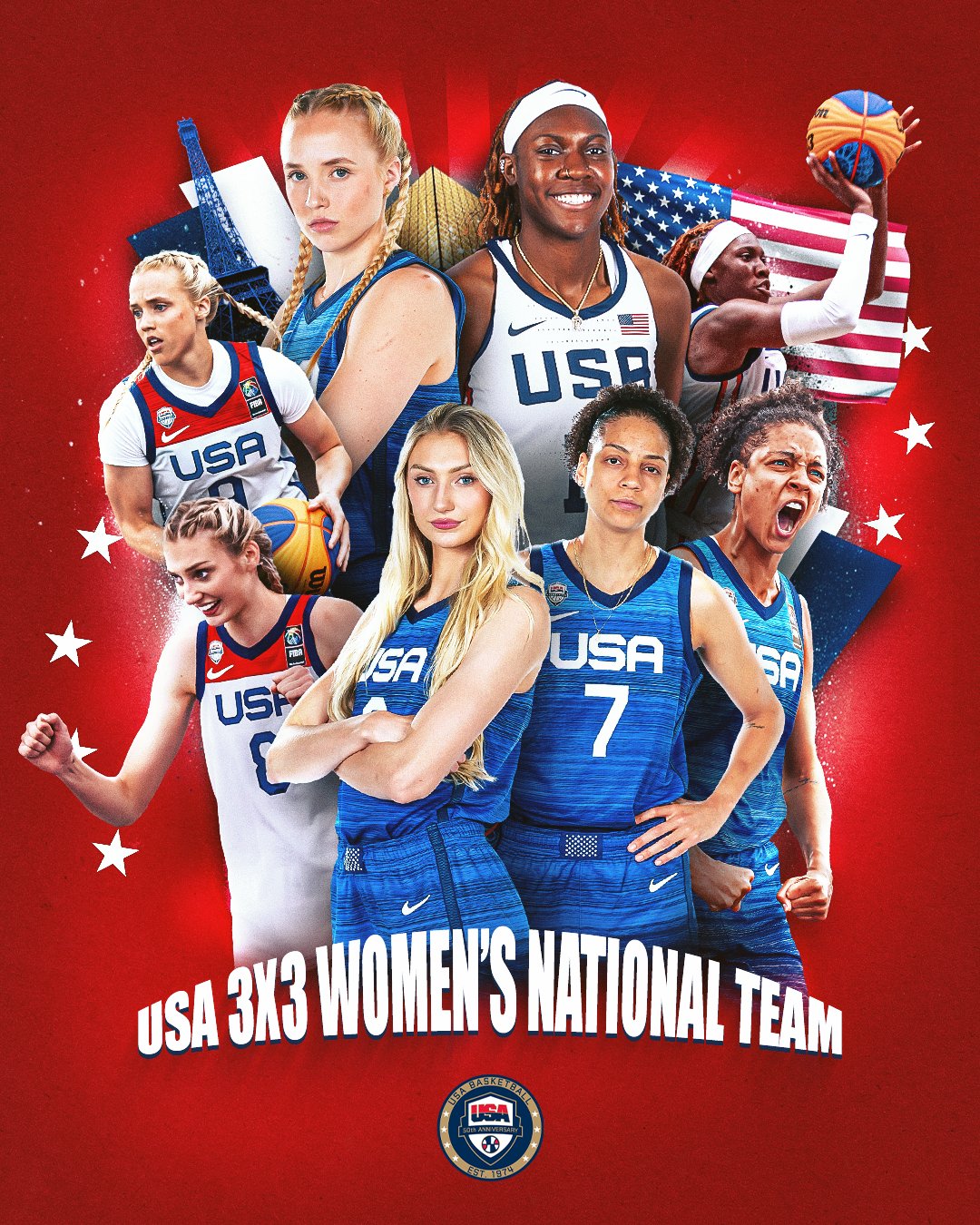 Cuenta atrás Juegos Olímpicos París y baloncesto (50): USA anuncia roster 3×3 (F)