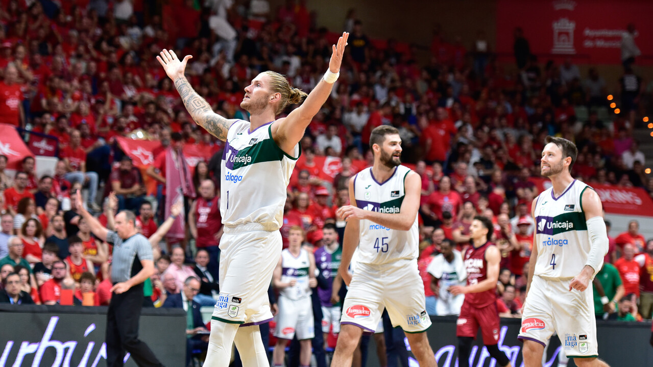 Unicaja empata la serie ante UCAM Murcia y el Carpena dictará la sentencia final