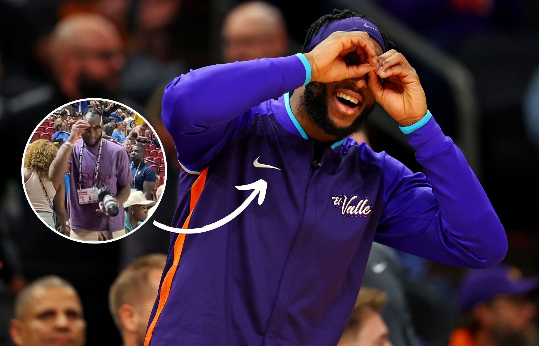 Un veterano NBA en la Summer League… ¡como fotógrafo!