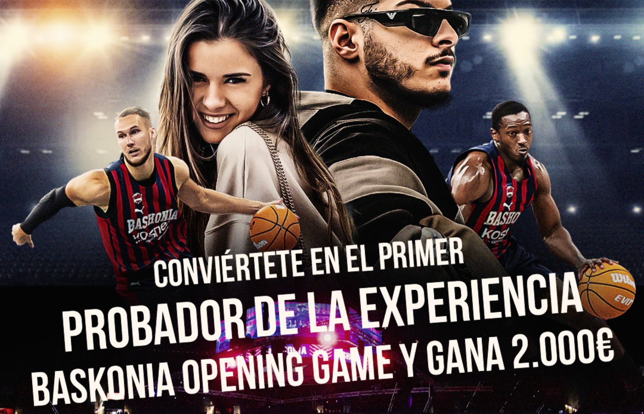 Oferta de trabajo en Baskonia: 2.000 euros por dos días, pase VIP, camiseta, viaje…