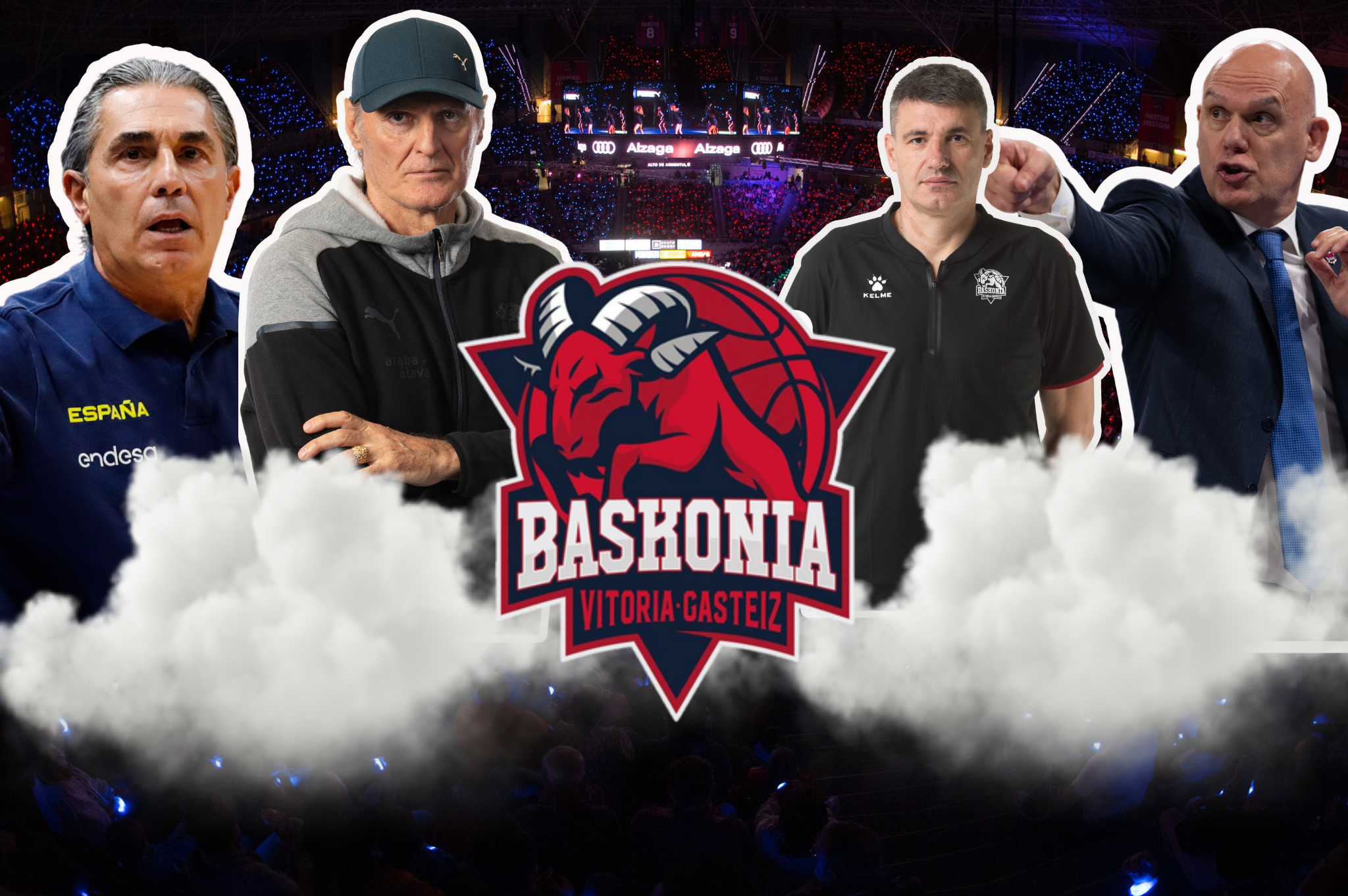 ⁠Todos los entrenadores del Baskonia de baloncesto