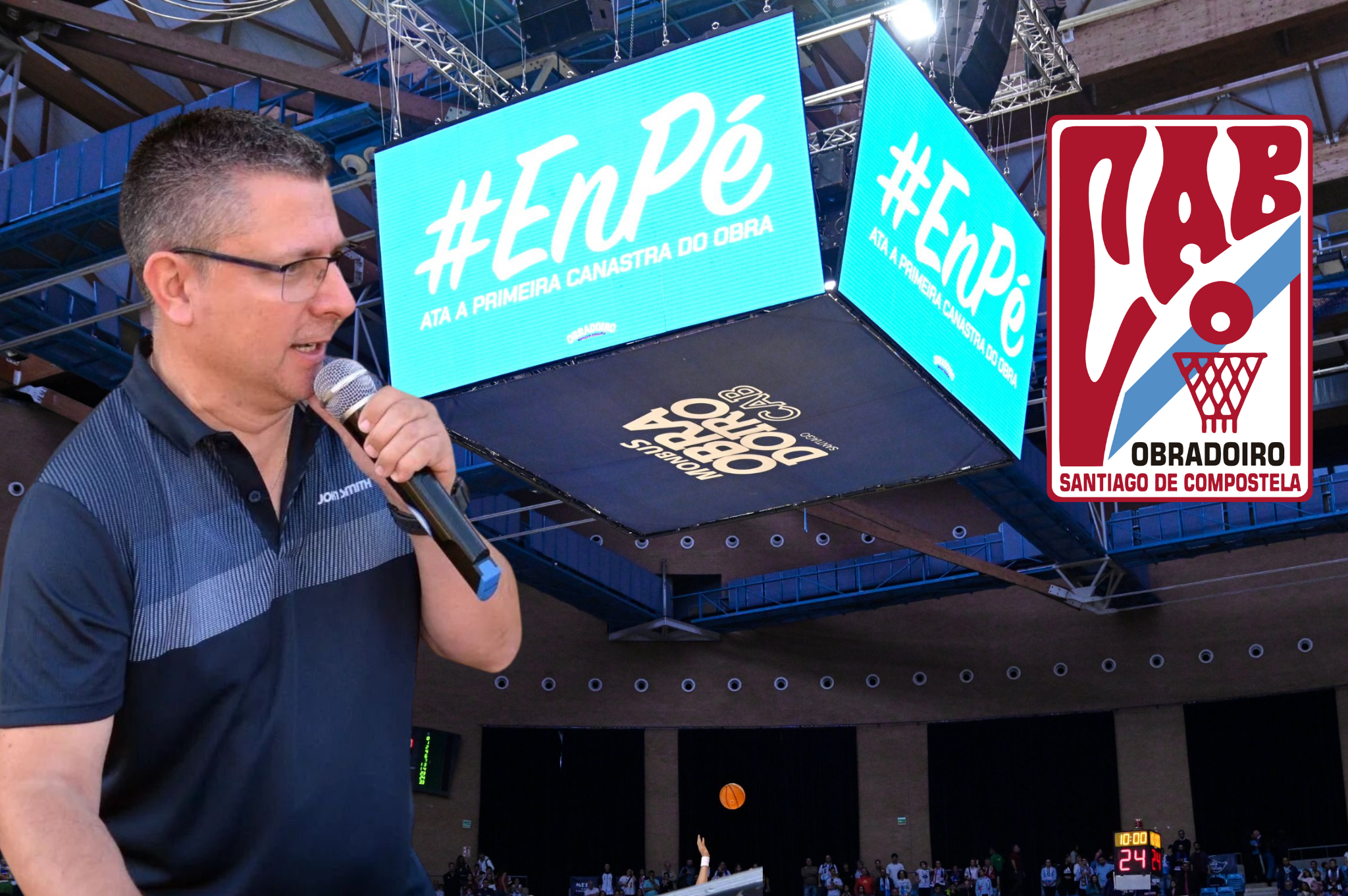 ¡Dimite el speaker del Obradoiro por un fallo de sonido y los insultos en redes!