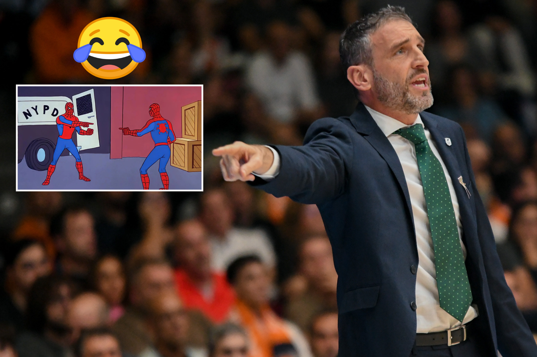Así analiza Ibon Navarro al próximo rival de Unicaja: “Como el meme de Spiderman”