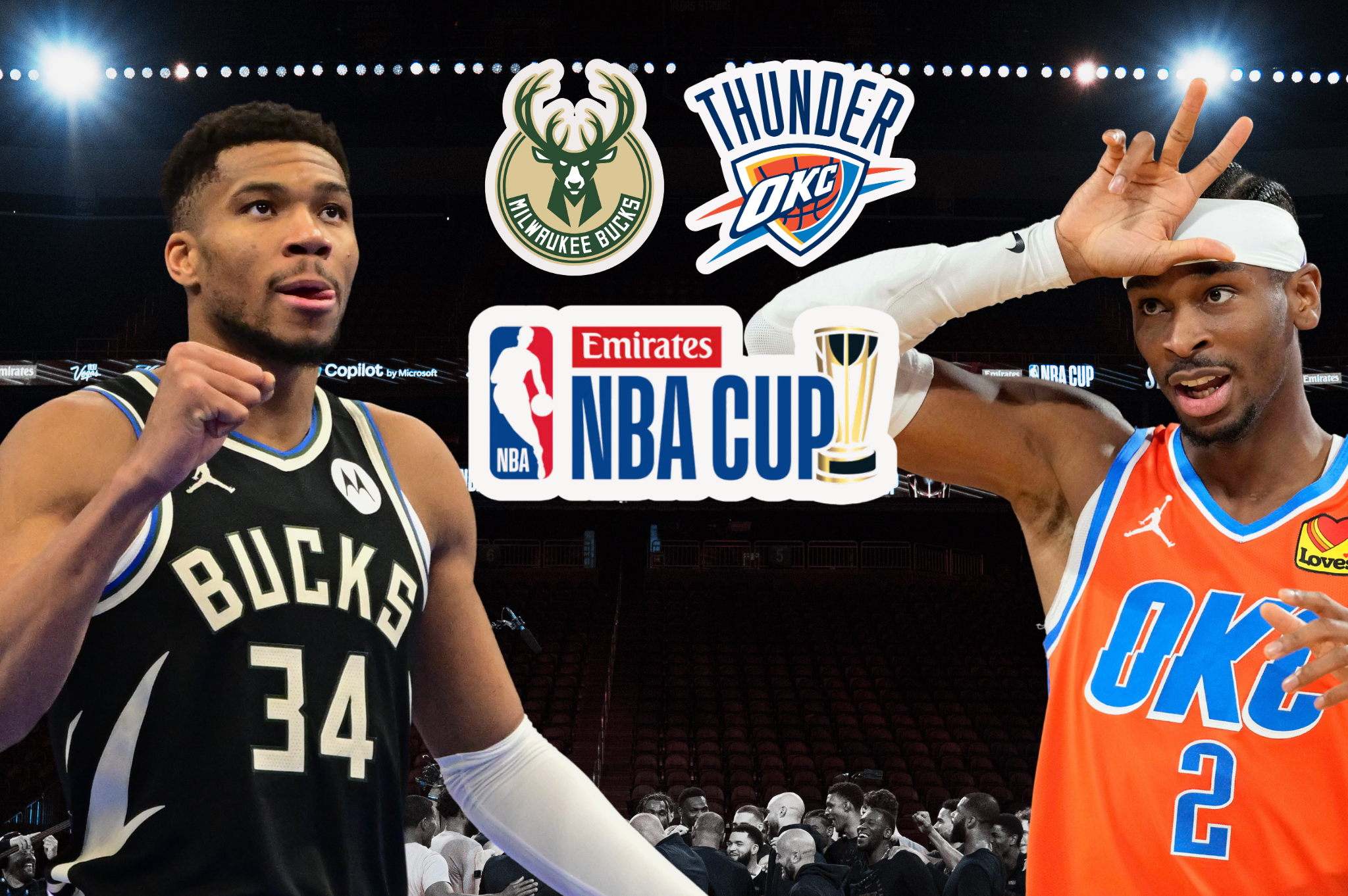 ¿Cuándo y dónde ver la Final NBA Cup? Thunder vs Bucks