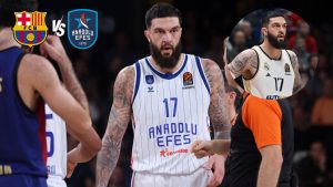 Vincent Poirier la lía contra el Barça Basket y luego arremete en redes