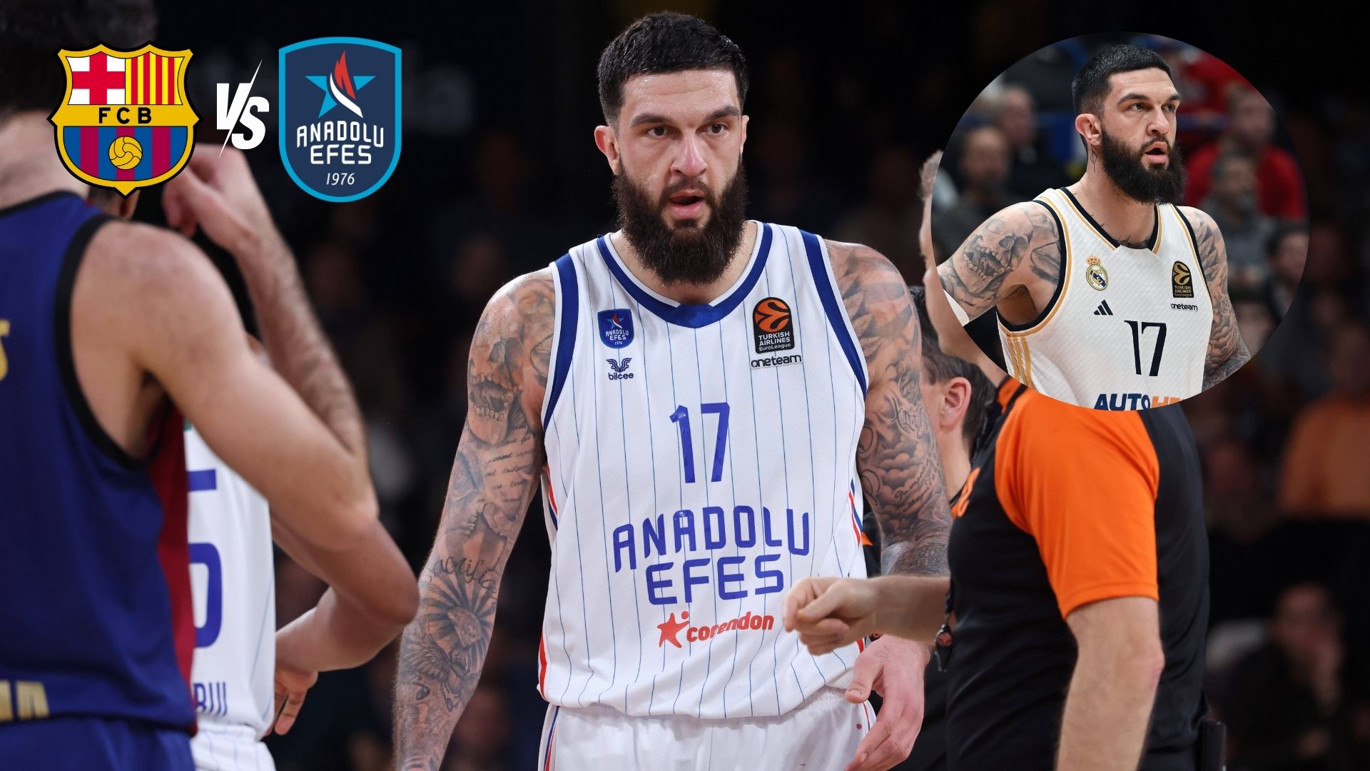 Vincent Poirier la lía contra el Barça Basket y luego arremete en redes