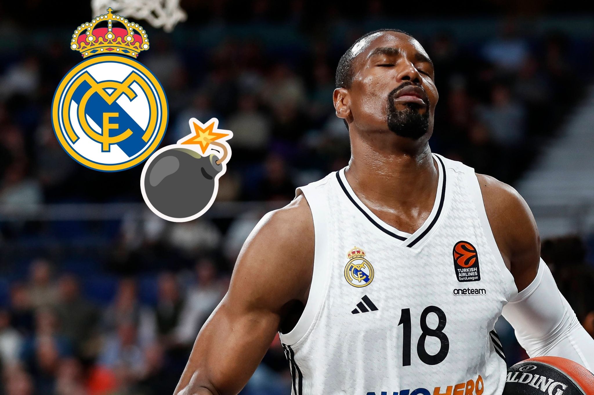 Situación límite para Serge Ibaka en el Real Madrid de baloncesto
