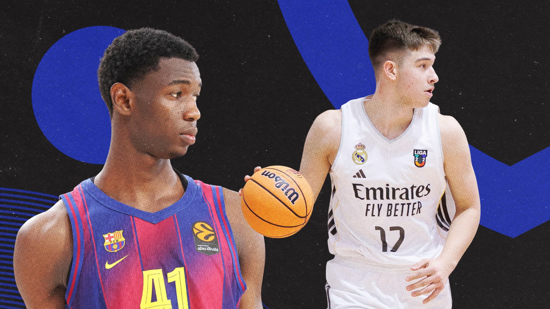 Las joyas junior de Real Madrid Baloncesto y Barça Basket que pugnan por el trono
