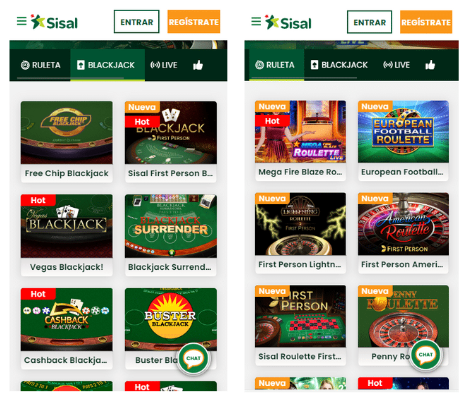 Sisal app casino