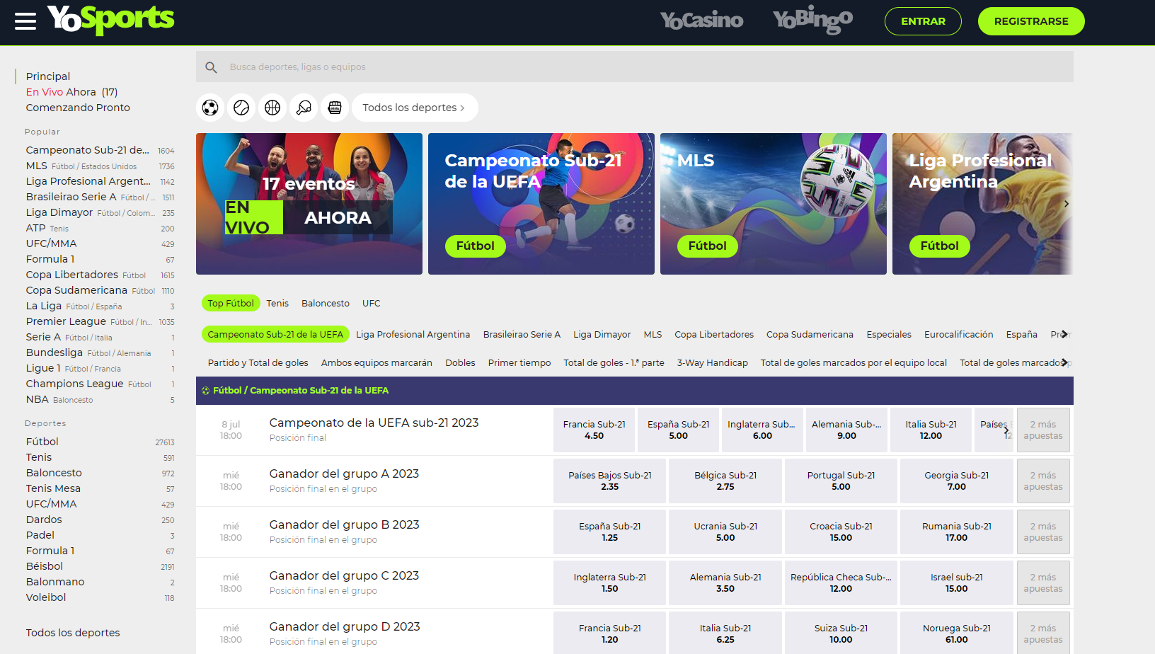 codigo promocional yosports