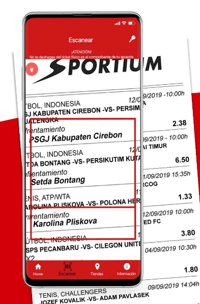 sportium escanear apuestas