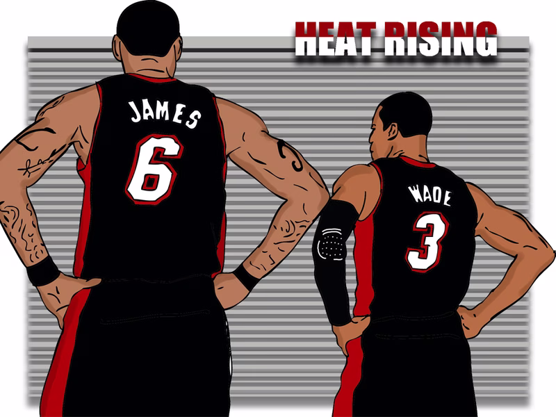 LeBron James y Dwyane Wade salvan a Miami de un peligroso 2-0