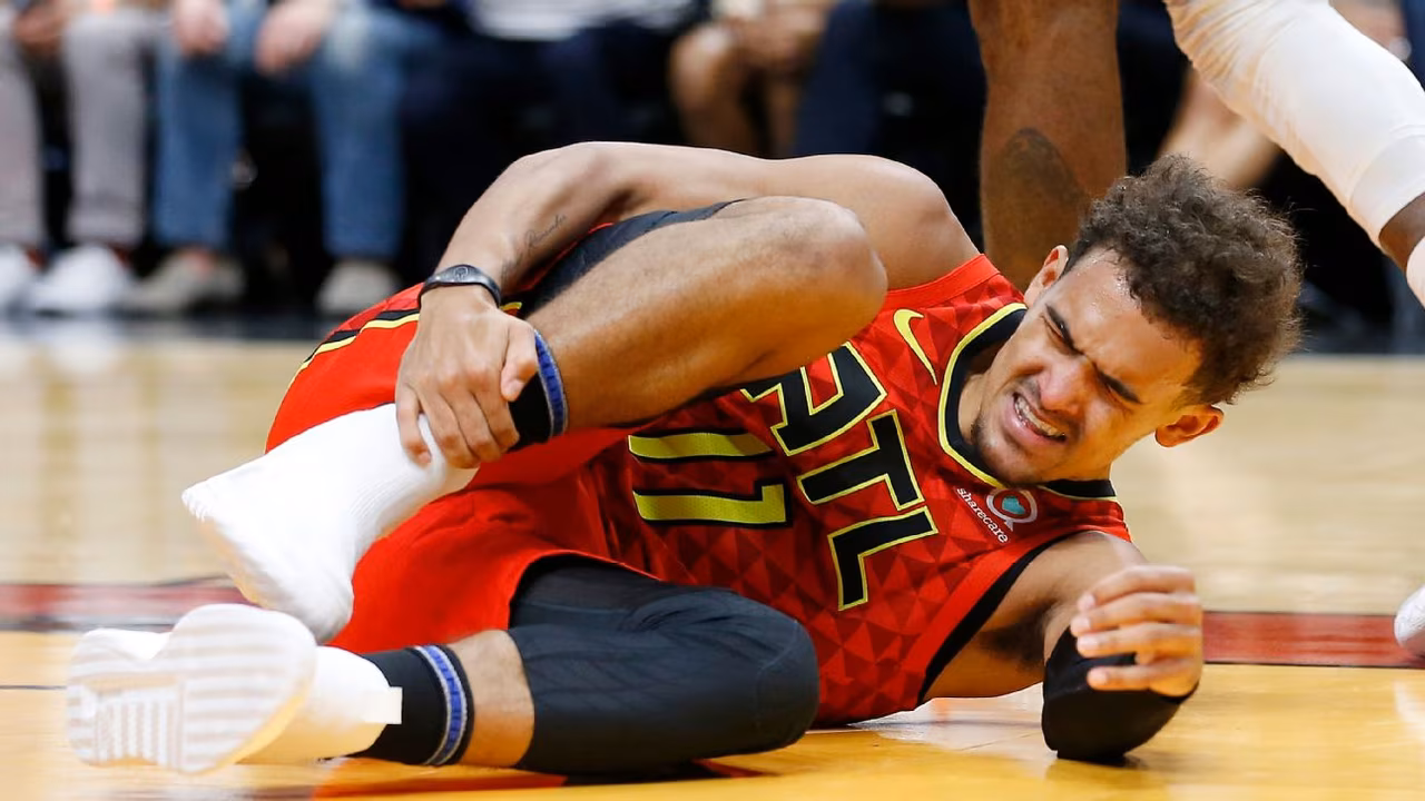 La lesión de Trae Young puede quedar en un susto