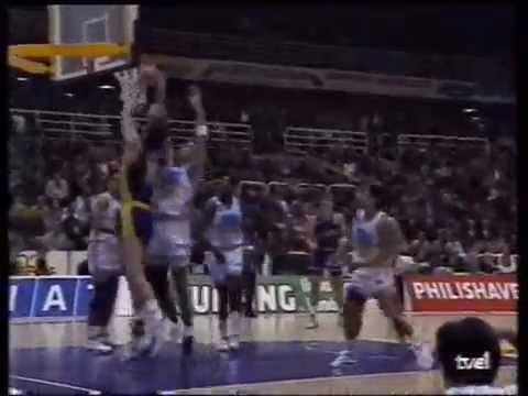 Acciones de Arvydas Sabonis A.C.B. temporada 1991/1992 en el Forum Filat&eacute;lico Valladolid