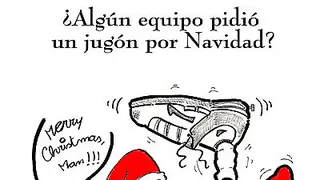 Postal: Felices navidades, feliz baloncesto