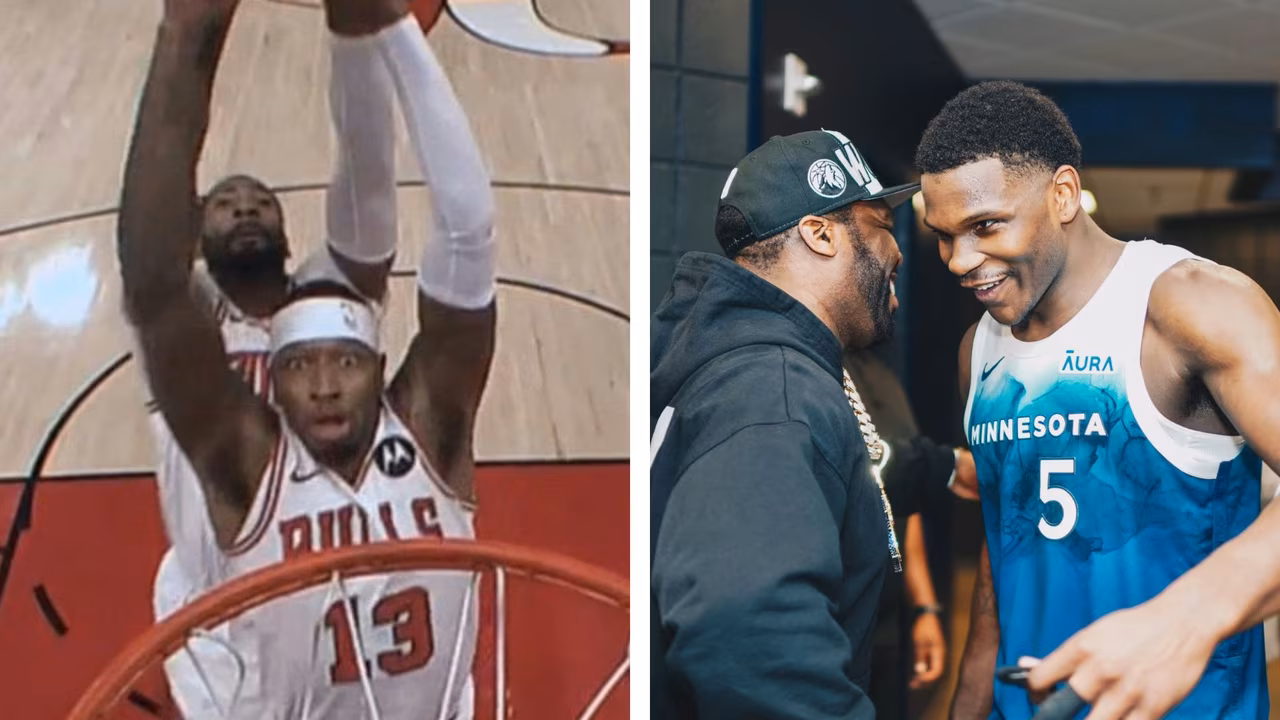 NBA: Las dos ‘jugadas’ de la noche y el récord del ‘doble 50’ de Anthony Edwards