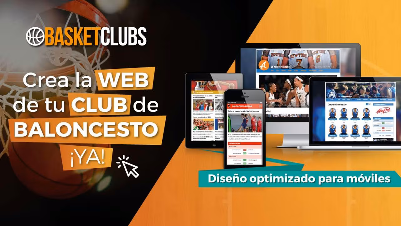 Con BasketClubs, crea la web de tu club de baloncesto en un clic