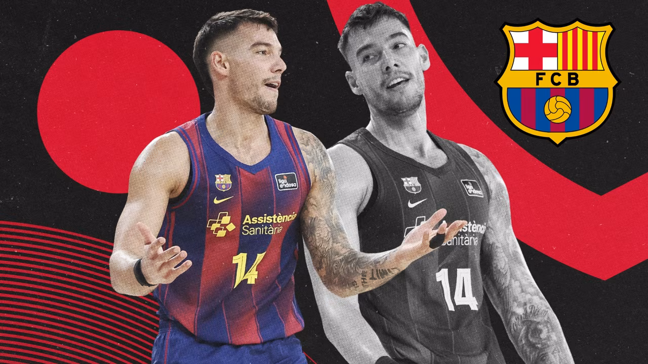 Willy Hernangómez ve cómo la perla de la cantera del Barça Basket le come terreno