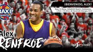 Alex Renfroe vuelve a la ACB de la mano de BAXI Manresa; Doellman será el siguiente