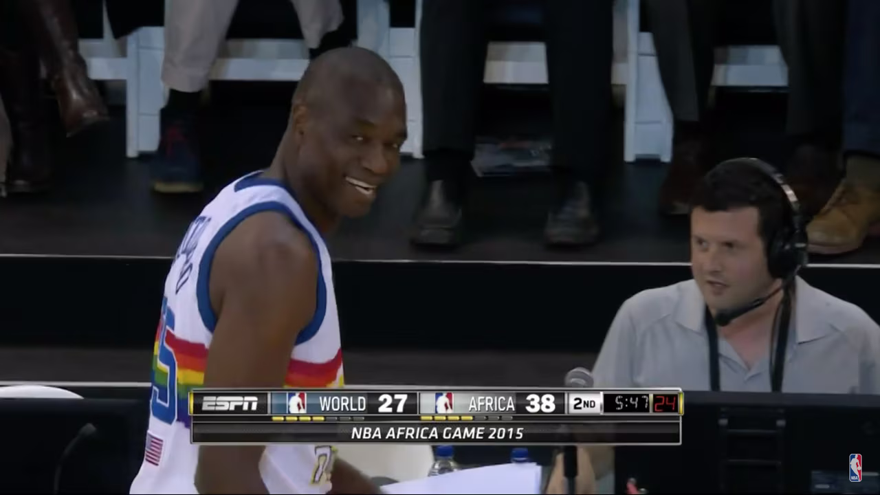 Mutombo y Olajuwon se visten de corto para el NBA Africa Game